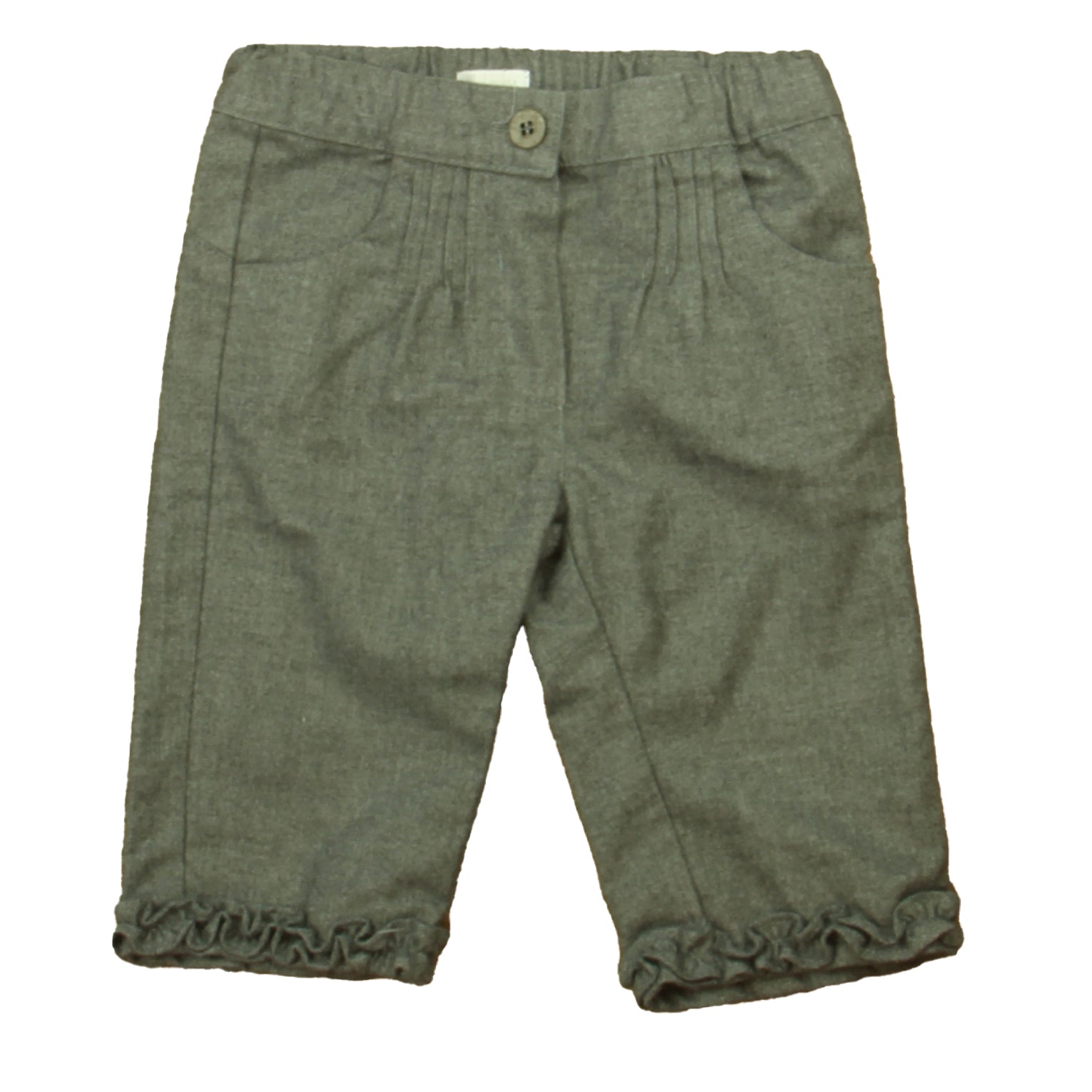 Il Gufo Girls Gray Pants Size: 18 Months Gray