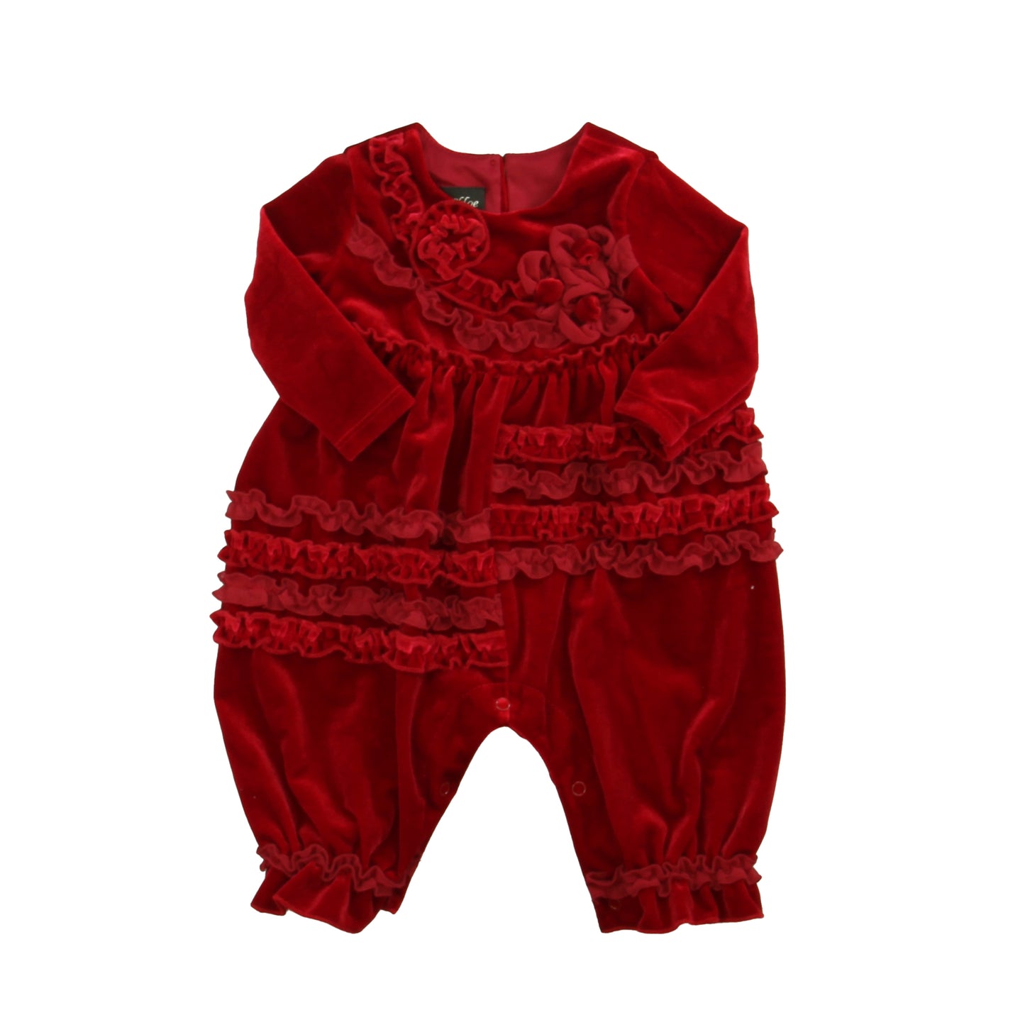 Isobella & Chloe Girls Red Long Sleeve Outfit Size: 6 Months Red