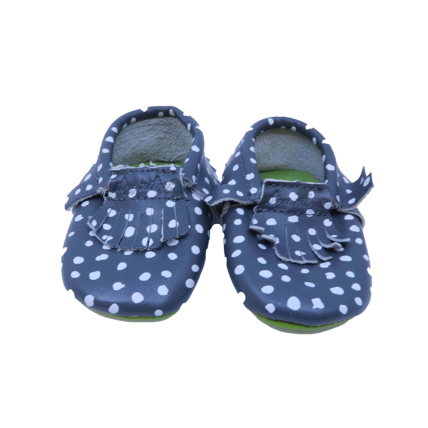 Itzy Ritzy Girls Grey | White | Polka Dots Booties Size: 0-6 Months Grey | White | Polka Dots