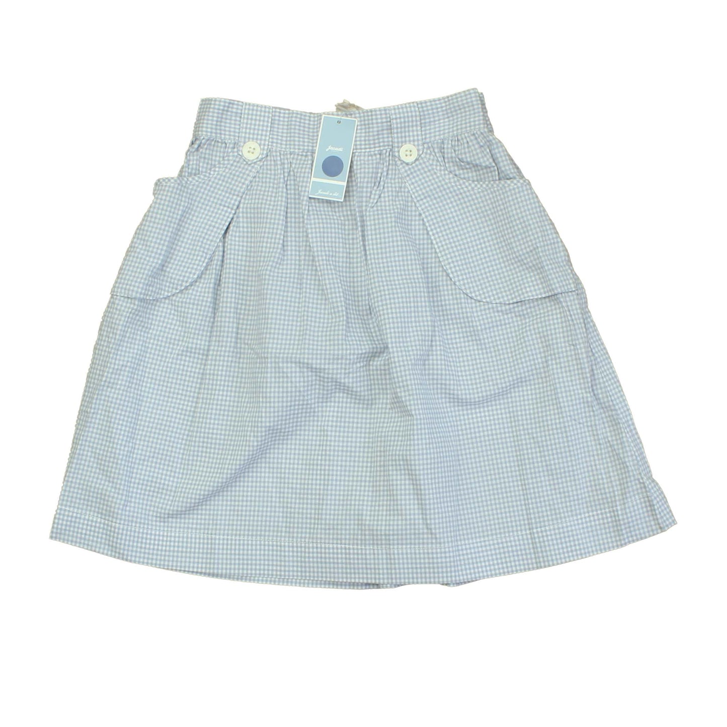 Jacadi Girls White | Blue Skirt Size: 10 Years