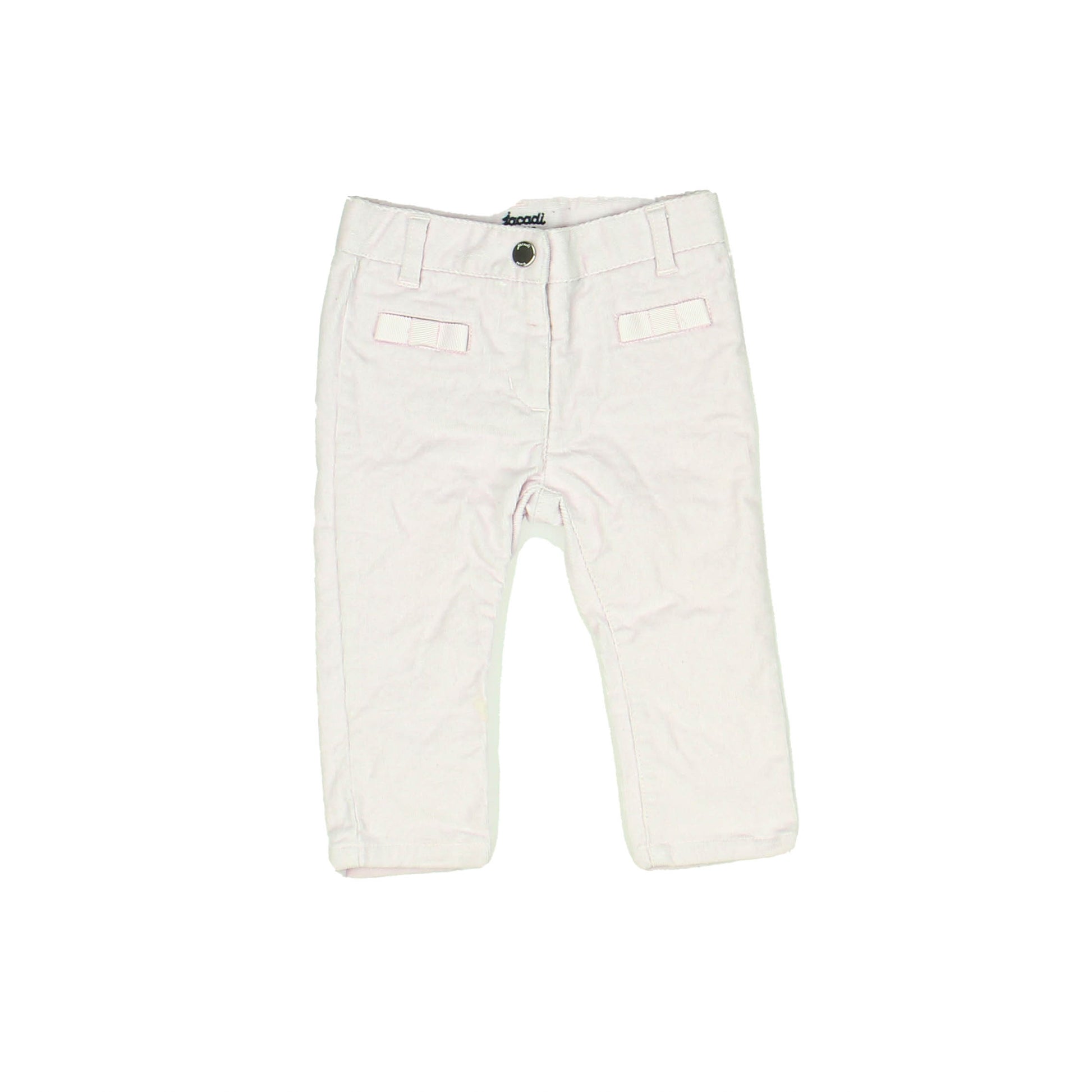 Jacadi Girls Pink Corduroy Pants Size: 12 Months Pink