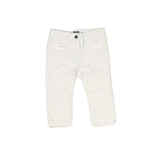 Jacadi Girls Pink Corduroy Pants Size: 12 Months Pink