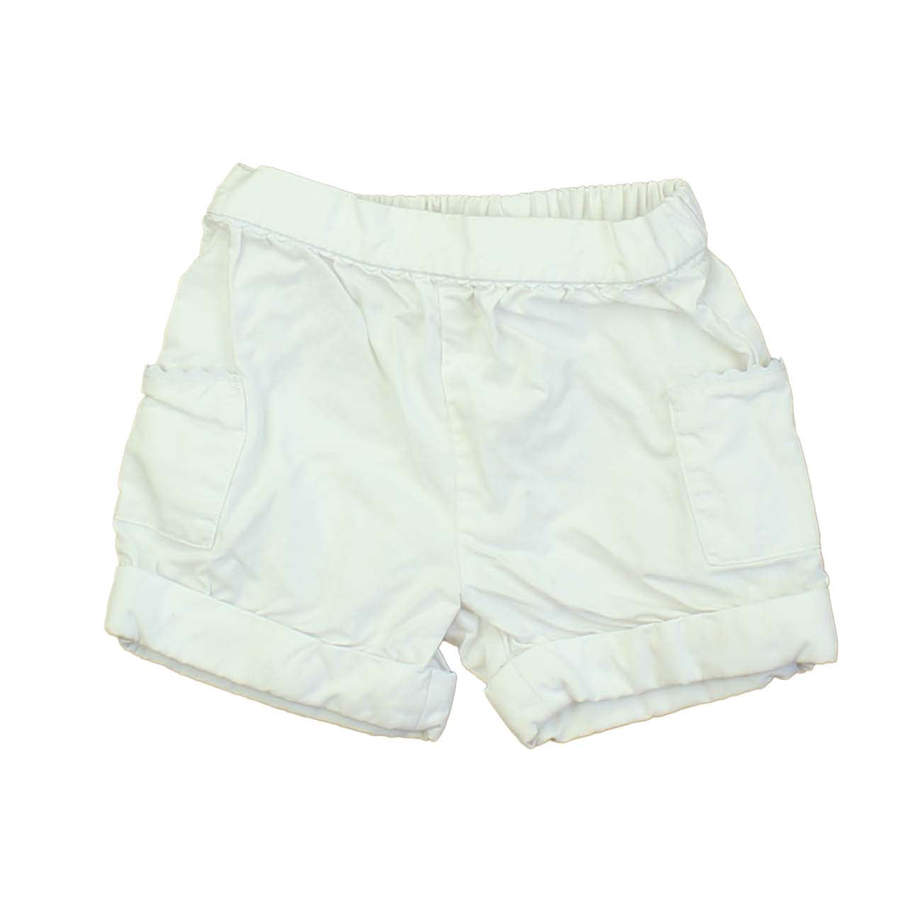 Jacadi Girls White Shorts Size: 12 Months White