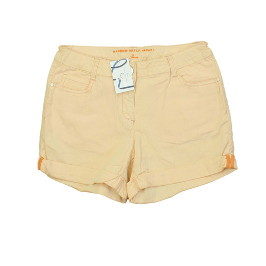 Jacadi Girls Peach | White | Stripes Cargo Shorts Size: 12 Years