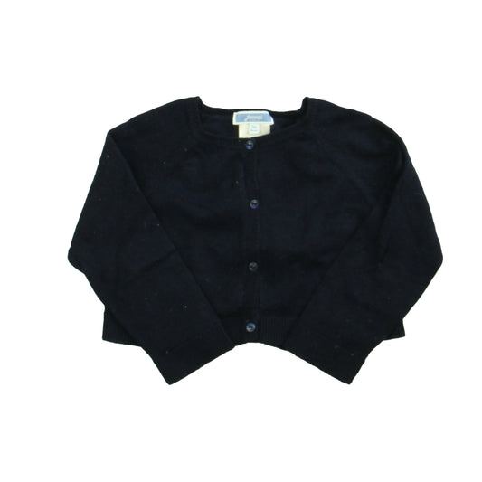 Jacadi Girls Navy Cardigan Size: 3 Months Navy