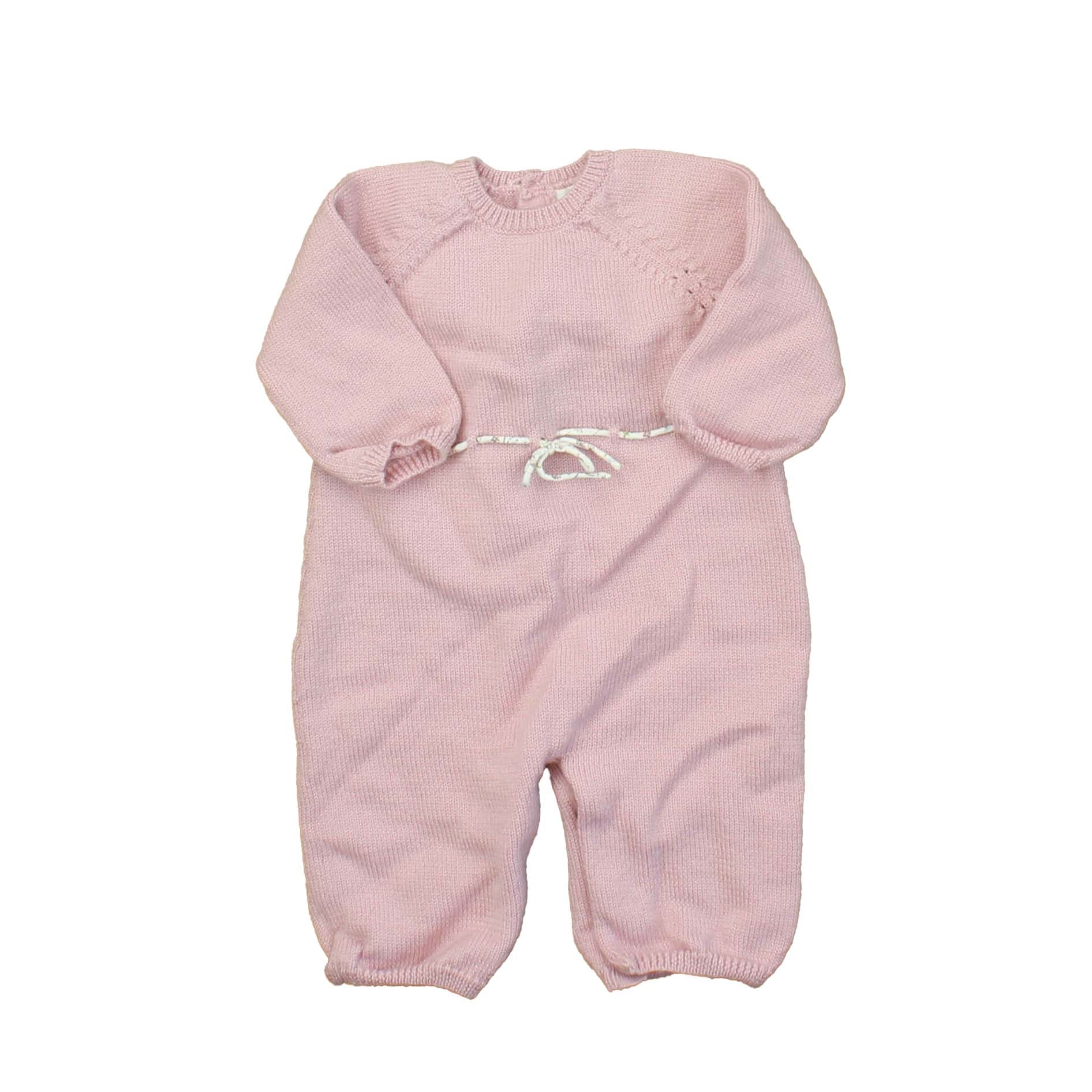 Jacadi Girls Pink Long Sleeve Outfit Size: 3 Months Pink