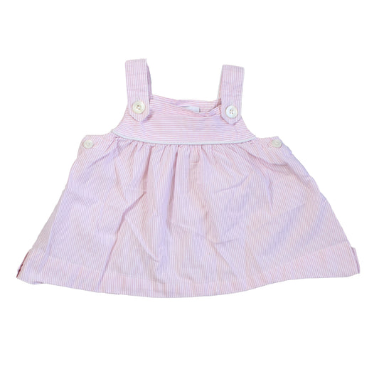 Jacadi Girls Pink | White Blouse Size: 6 Months Pink | White
