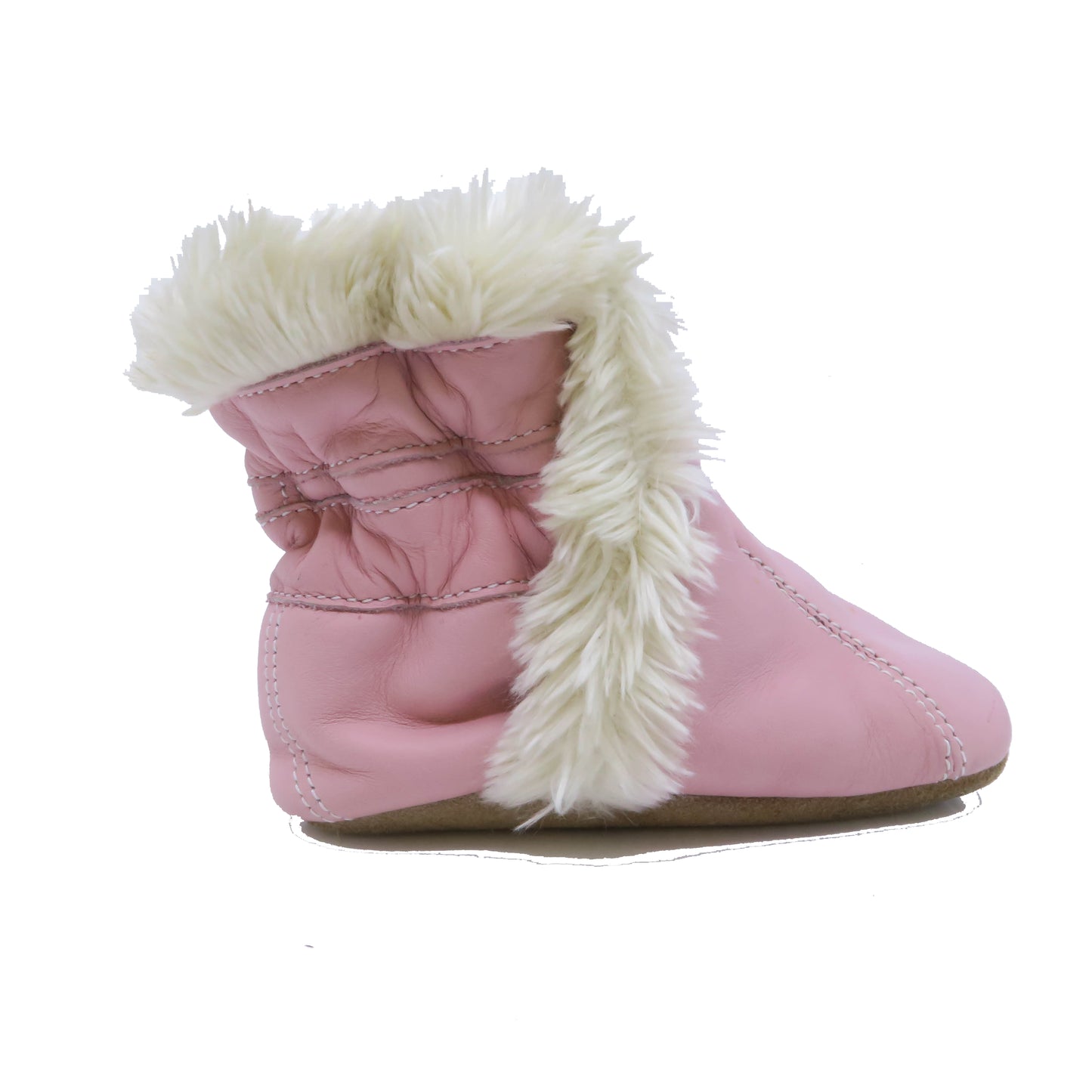 Jack and Lily Girls Pink | White Booties Size: 12-18 Month Pink | White