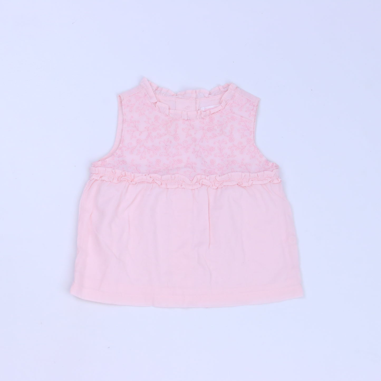 Janie & Jack Girls Pink Blouse Size: 0-3 Months Pink