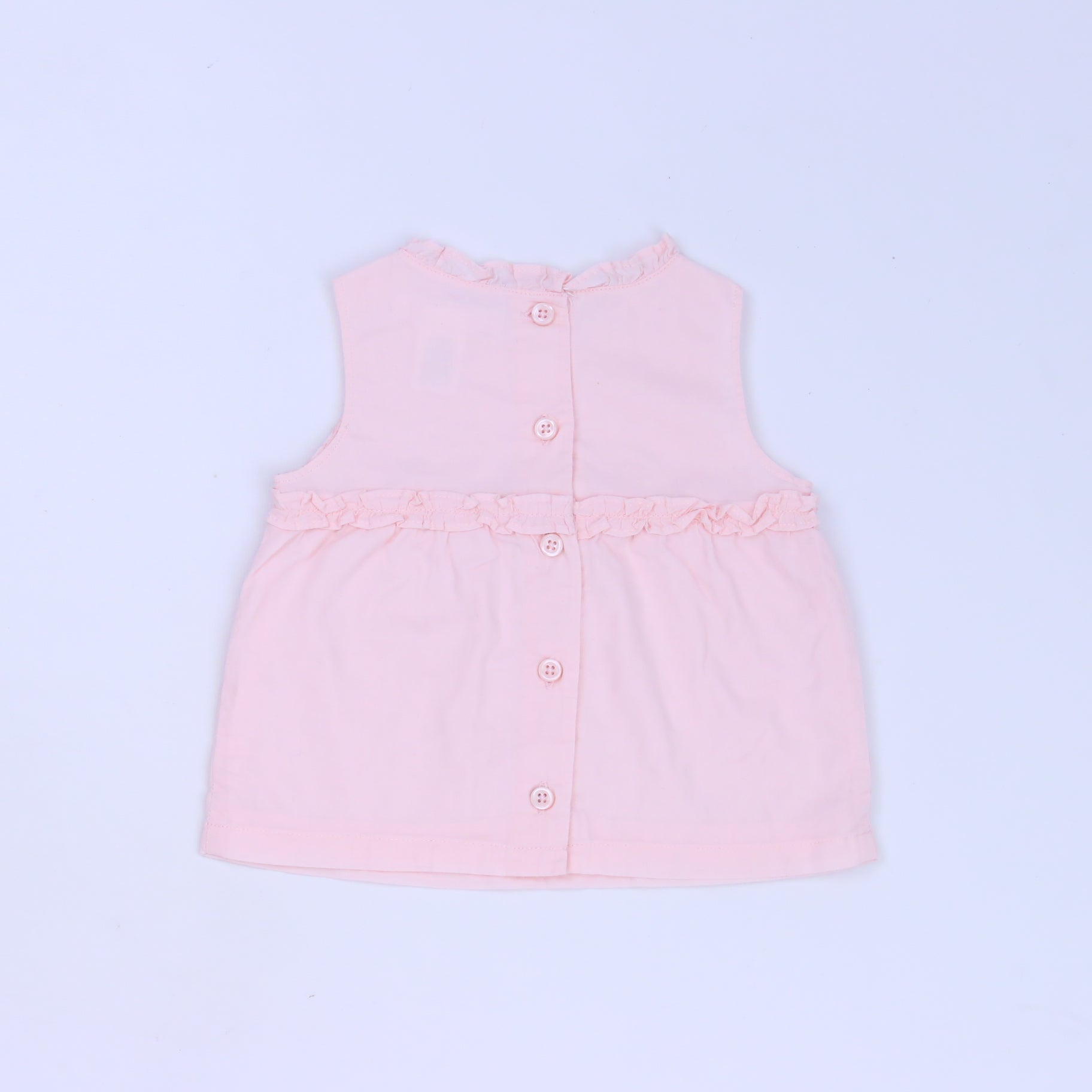Janie & Jack Girls Pink Blouse Size: 0-3 Months Pink