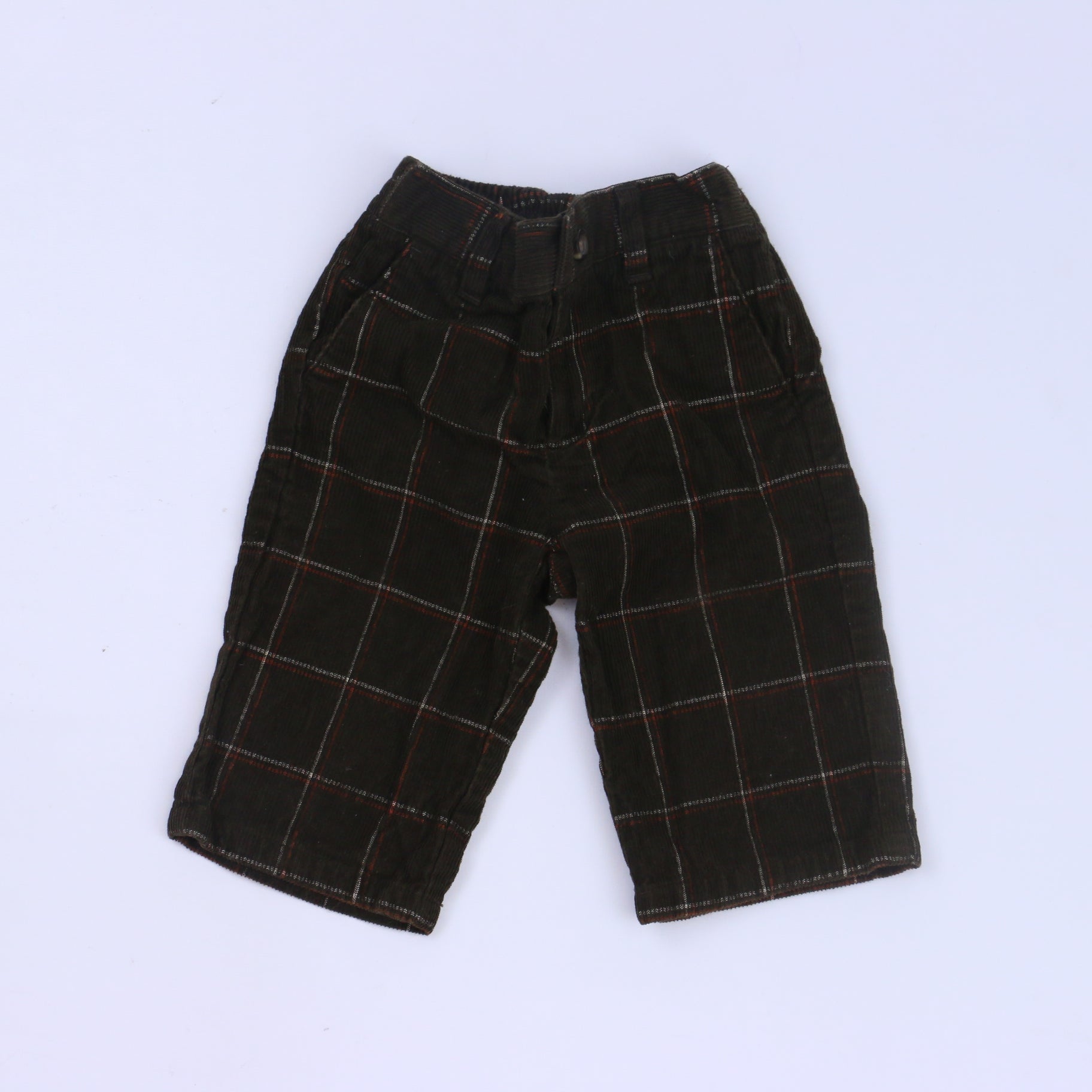 Janie & Jack Boys Brown Corduroy Pants Size: 3-6 Months Brown