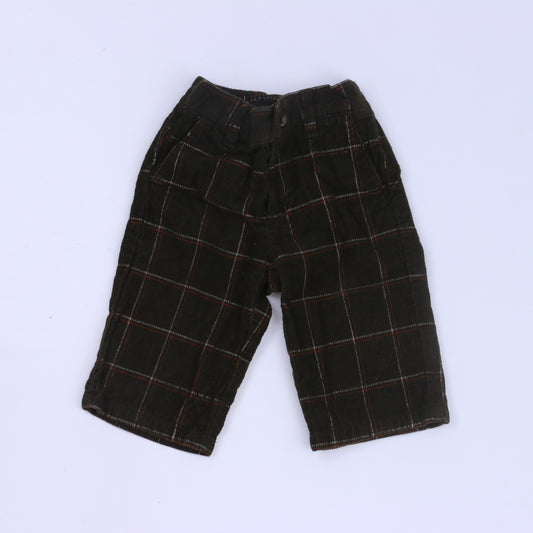 Janie & Jack Boys Brown Corduroy Pants Size: 3-6 Months Brown
