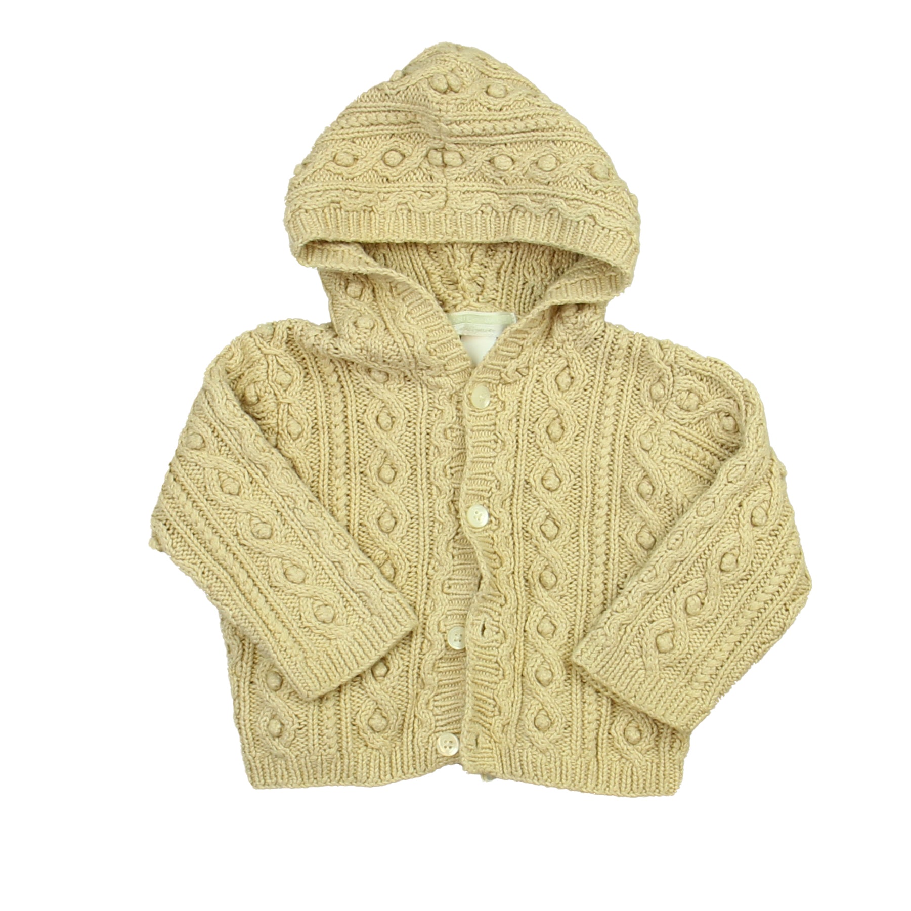 Janie and Jack Unisex Beige Cardigan Size: 0-3 Months Beige
