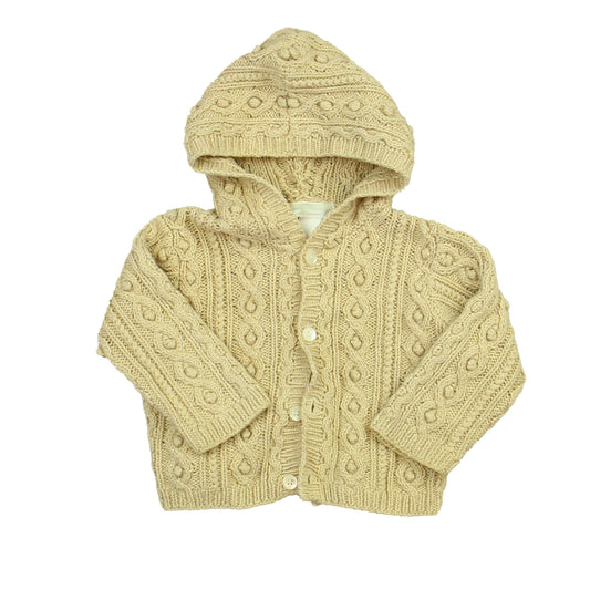 Janie and Jack Unisex Beige Cardigan Size: 0-3 Months Beige