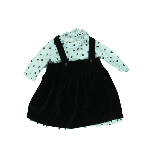 Janie and Jack Girls Black | Blue Apparel Sets Size: 0-3 Months Black | Blue