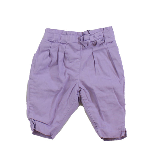 Janie and Jack Girls Purple Pants Size: 0-3 Months Purple