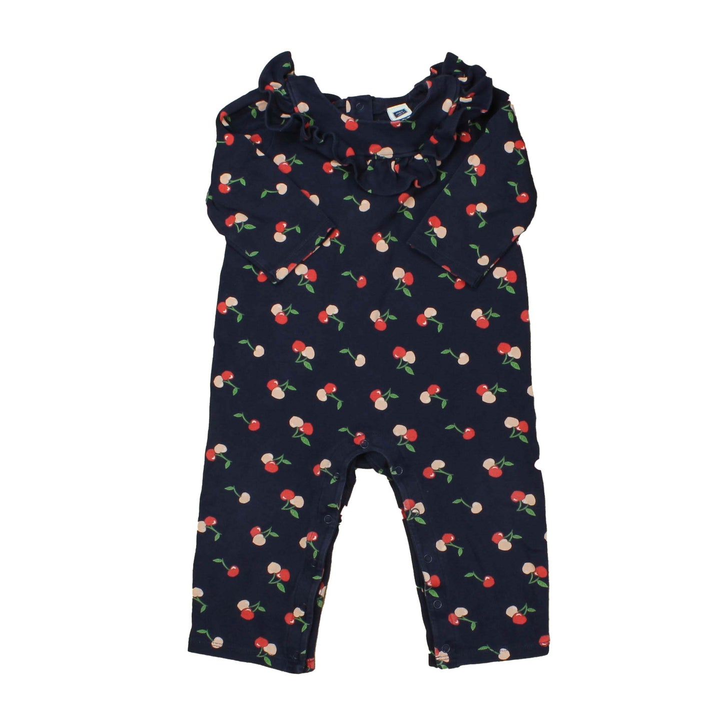 Janie and Jack Girls Blue | Cherries Long Sleeve Outfit Size: 12-18 Months Blue | Cherries