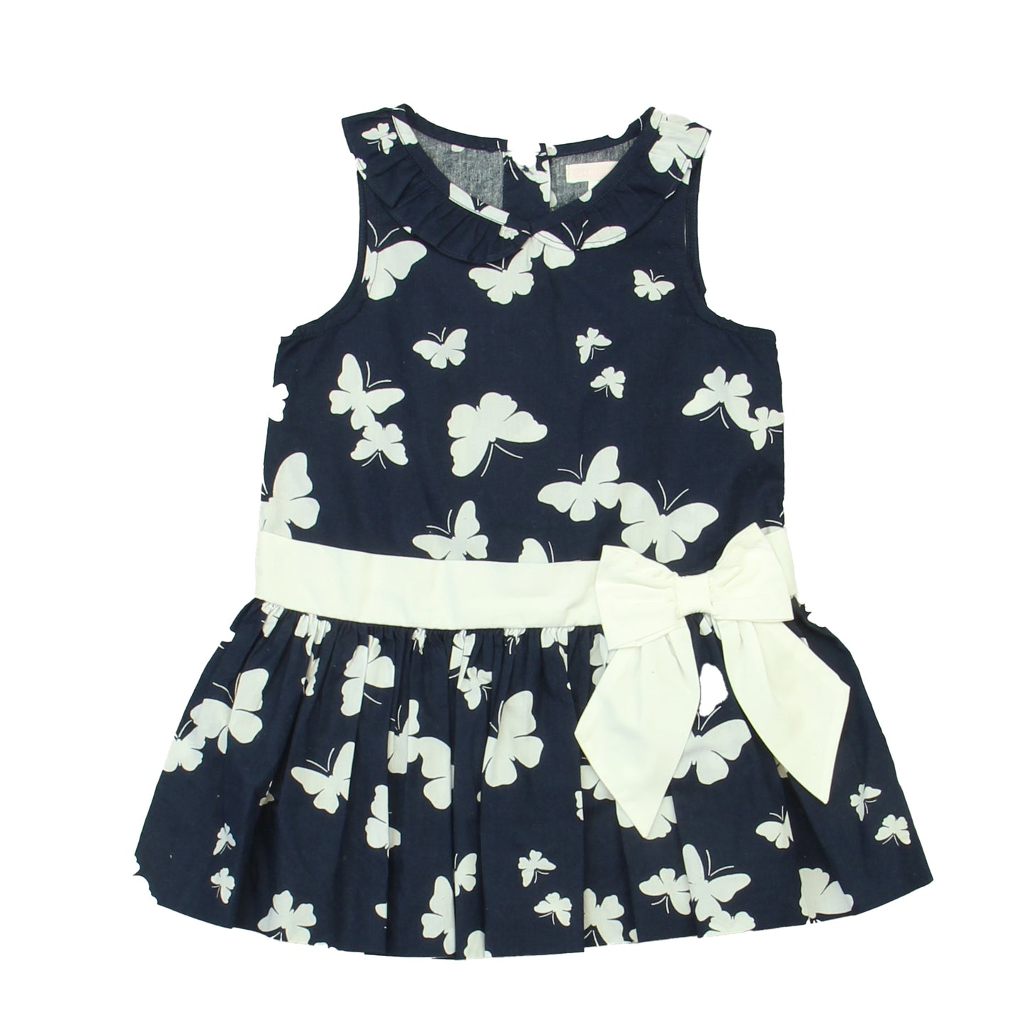Janie and Jack Girls Blue | White | Butterflies Dress Size: 12-18 Months Blue | White | Butterflies