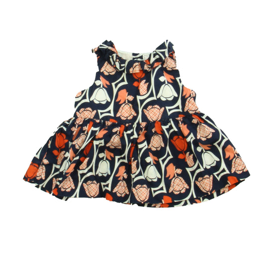 Janie and Jack Girls Navy | Coral Blouse Size: 12-18 Months Navy | Coral