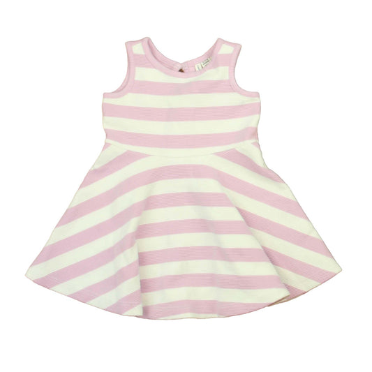 Janie and Jack Girls Purple | White Dress Size: 12-18 Months Purple | White