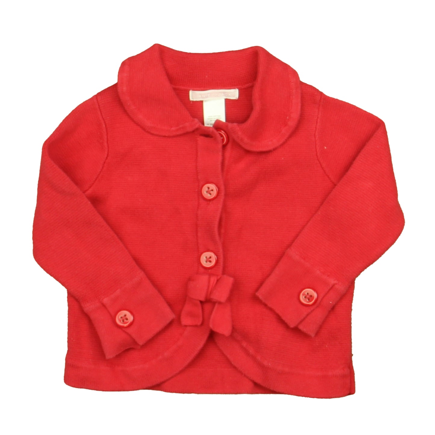 Janie and Jack Girls Red Cardigan Size: 12-18 Months Red