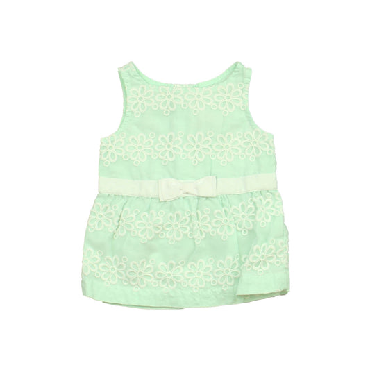 Janie and Jack Girls Sea foam Green Blouse Size: 12-18 Months Sea foam Green