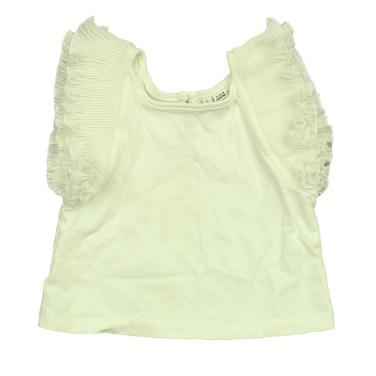 Janie and Jack Girls White Blouse Size: 12-18 Months White