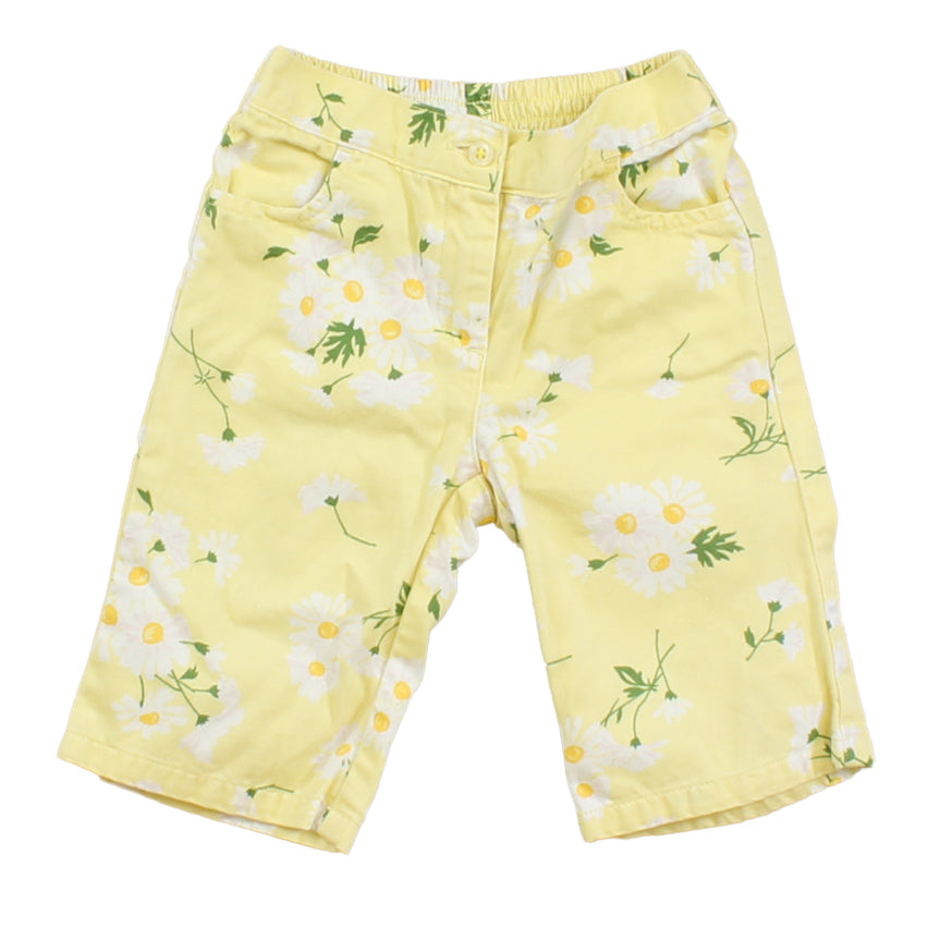 Janie and Jack Girls Yellow Pants Size: 12-18 Months Yellow