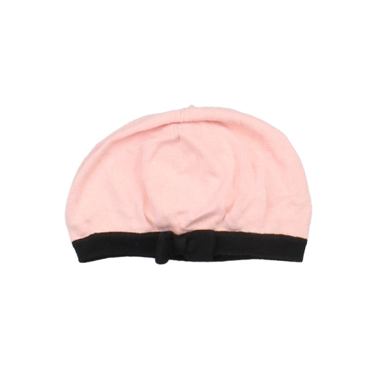 Janie and Jack Girls PInk | Black Hat Size: 12-24 Months