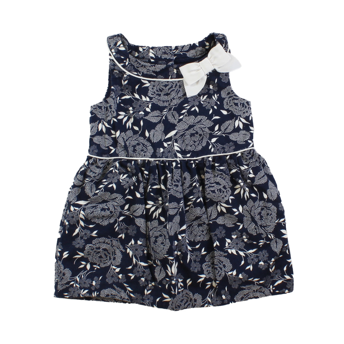 Janie and Jack Girls Blue | White | Floral Dress Size: 18-24 Months Blue | White | Floral