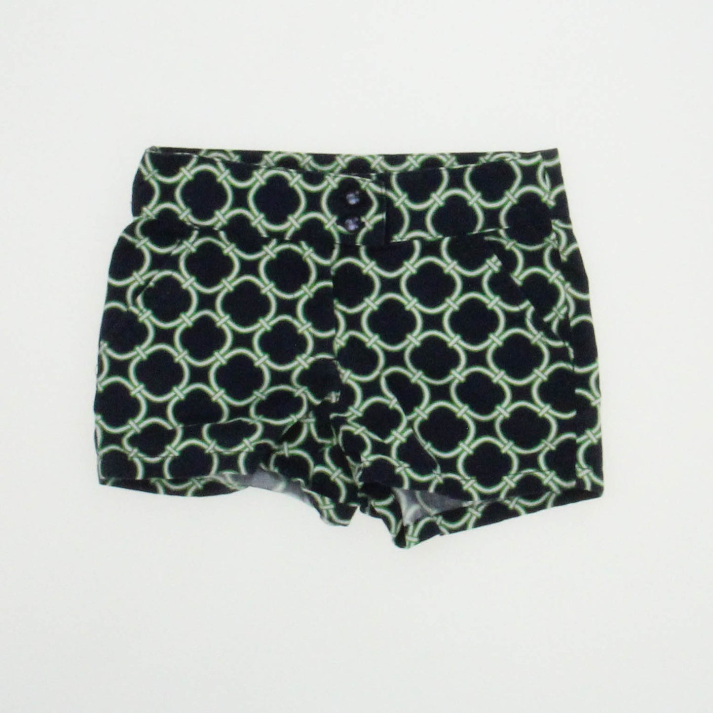 Janie and Jack Girls Green | Navy Shorts Size: 18-24 Months Green | Navy