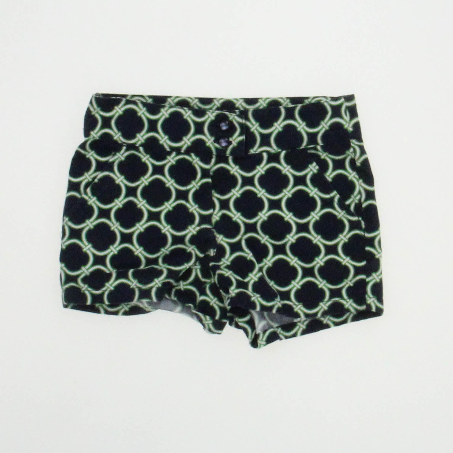 Janie and Jack Girls Green | Navy Shorts Size: 18-24 Months Green | Navy