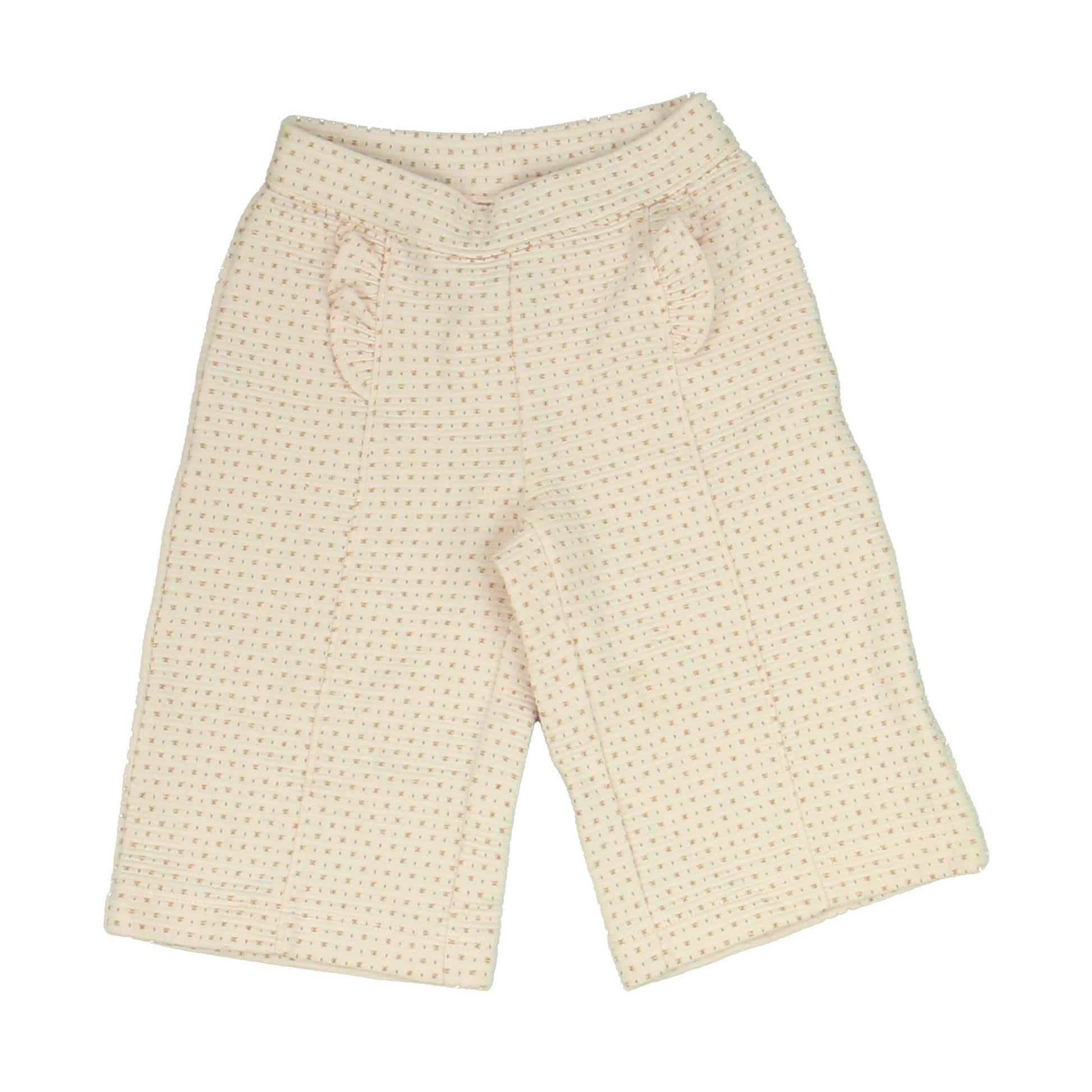 Janie and Jack Girls Pink | Gold Pants Size: 18-24 Months Pink | Gold