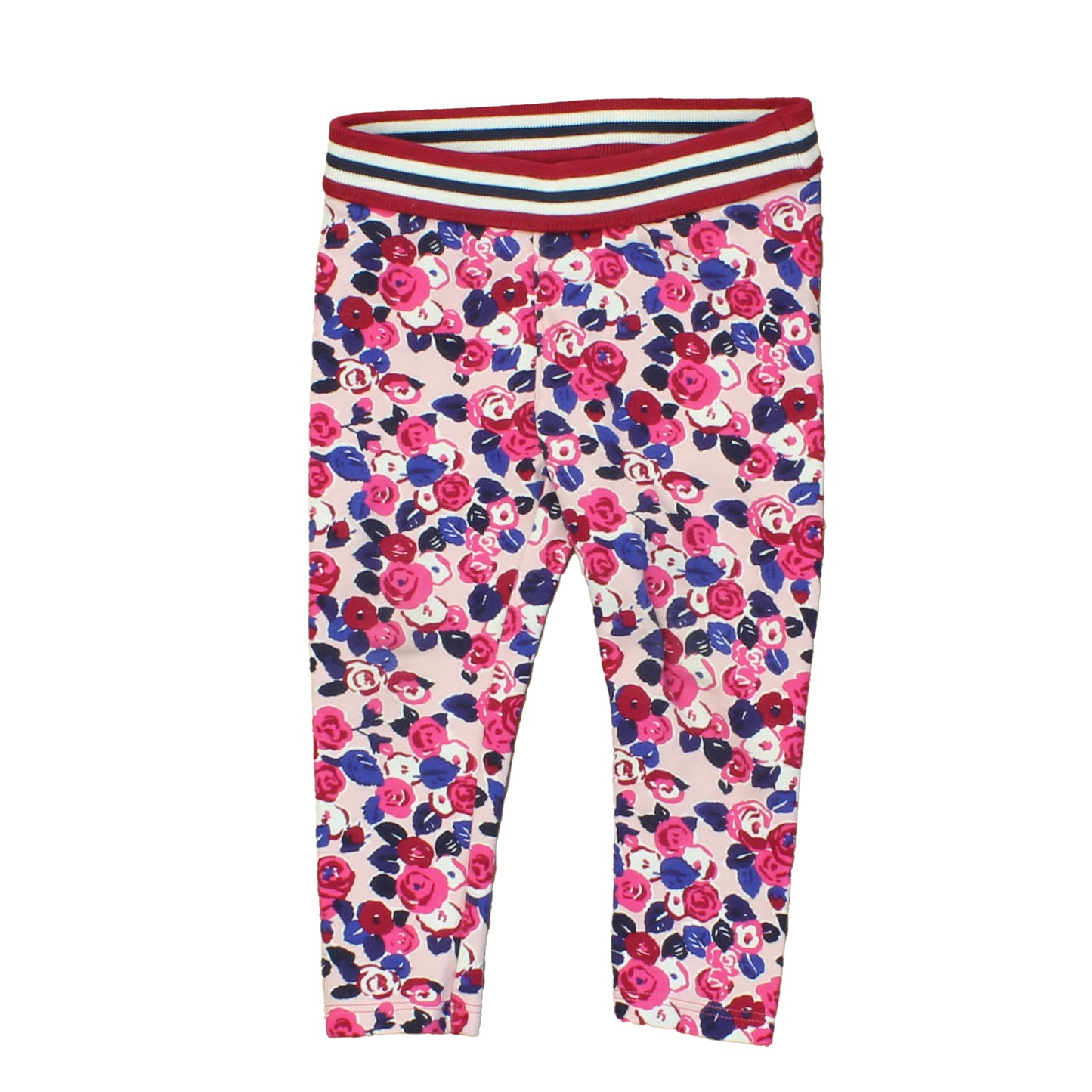 Janie and Jack Girls Red | White | Pink | Blue Leggings Size: 18-24 Months Red | White | Pink | Blue