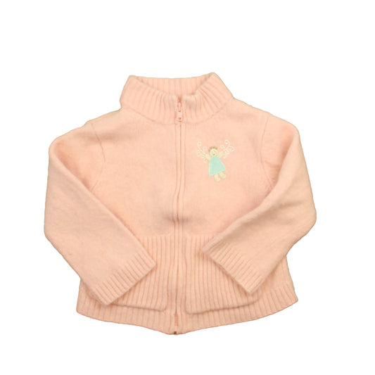 Janie and Jack Girls Pink Fairy Cardigan Size: 2T Pink Fairy