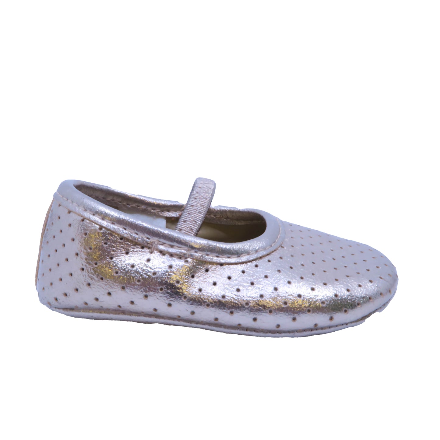 Janie and Jack Girls Gold Booties Size: 3-6 Months