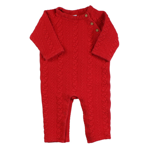 Janie and Jack Girls Red Long Sleeve Outfit Size: 3-6 Months Red