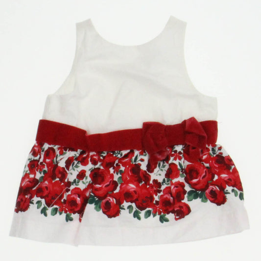 Janie and Jack Girls White | Red Dress Size: 3-6 Months White | Red