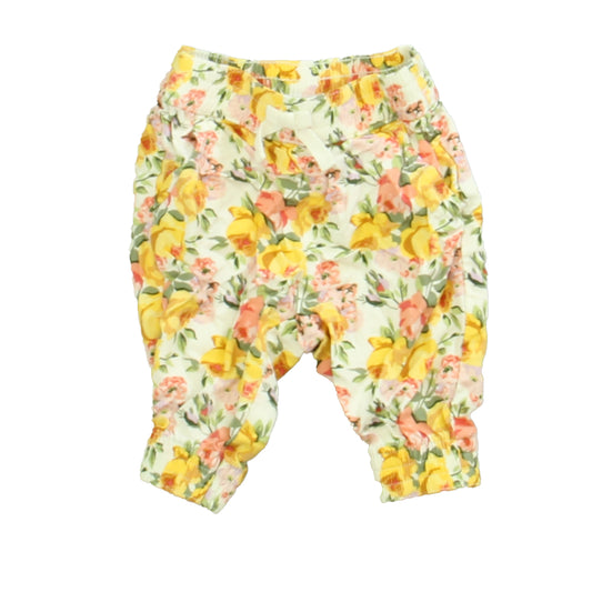 Janie and Jack Girls White | Yellow Pants Size: 3-6 Months White | Yellow