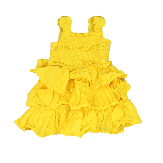 Janie and Jack Girls Yellow Dress Size: 3-6 Months Yellow