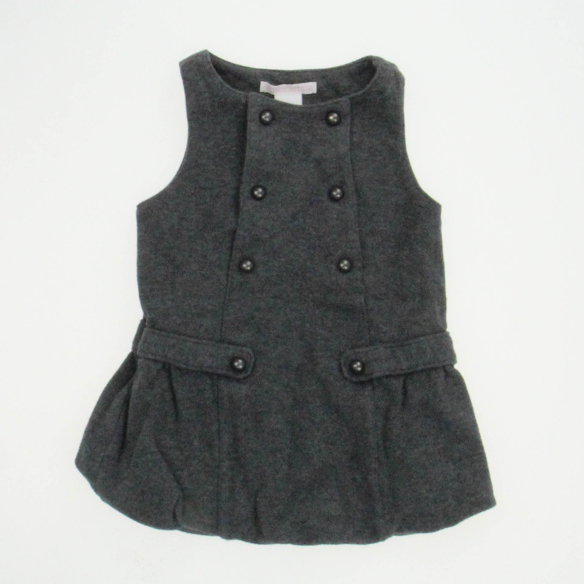 Janie and Jack Girls Grey Dress Size: 6-12 Grey