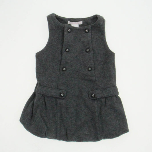 Janie and Jack Girls Grey Dress Size: 6-12 Grey