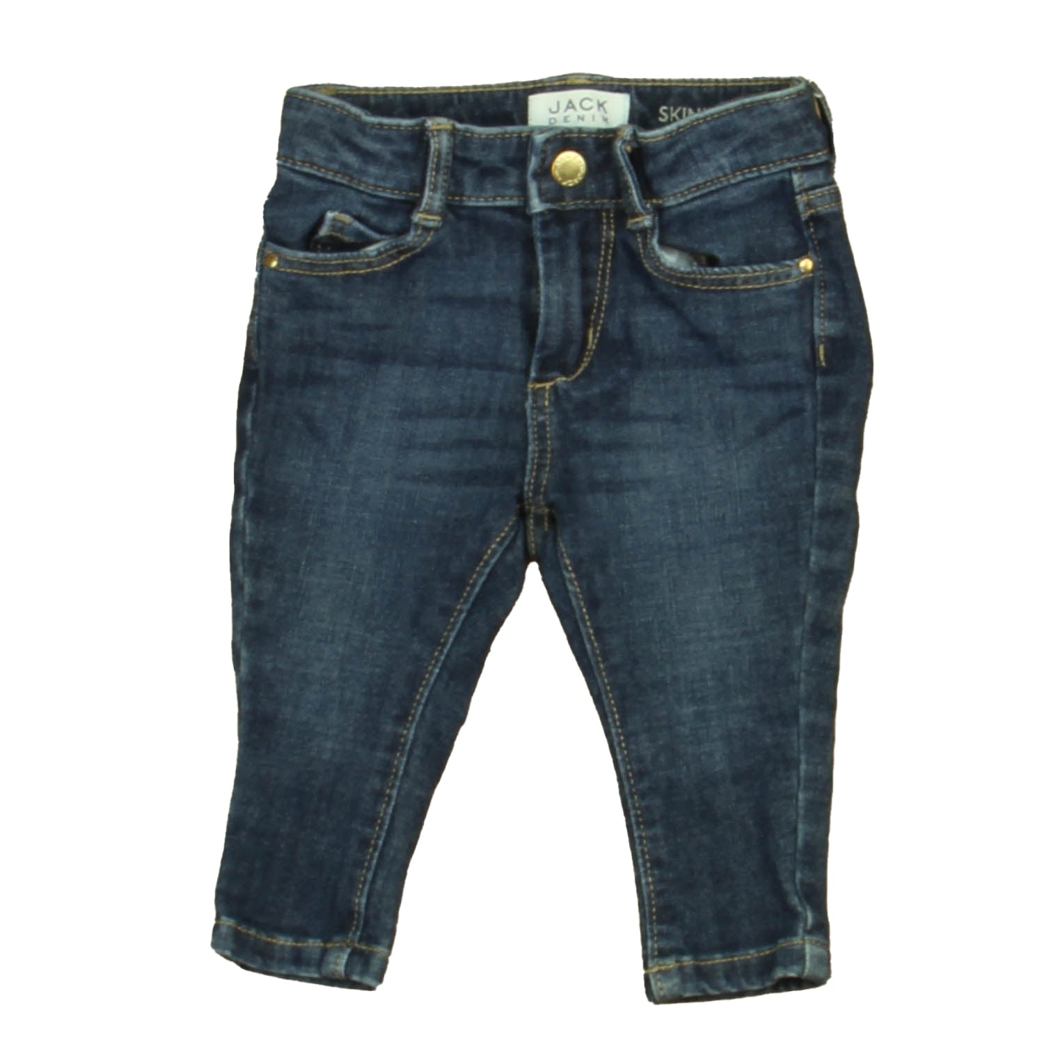 Janie and Jack Girls Blue Jeans Size: 6-12 Months Blue