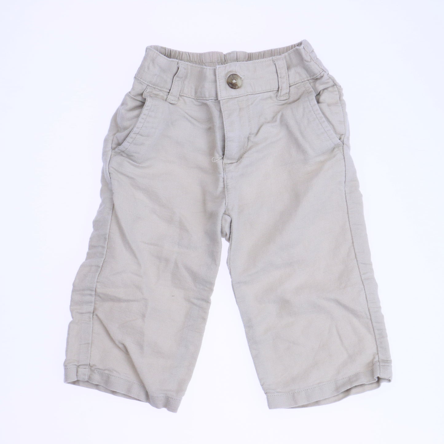 Janie and Jack Boys Khaki Pants Size: 6-12 Months Khaki