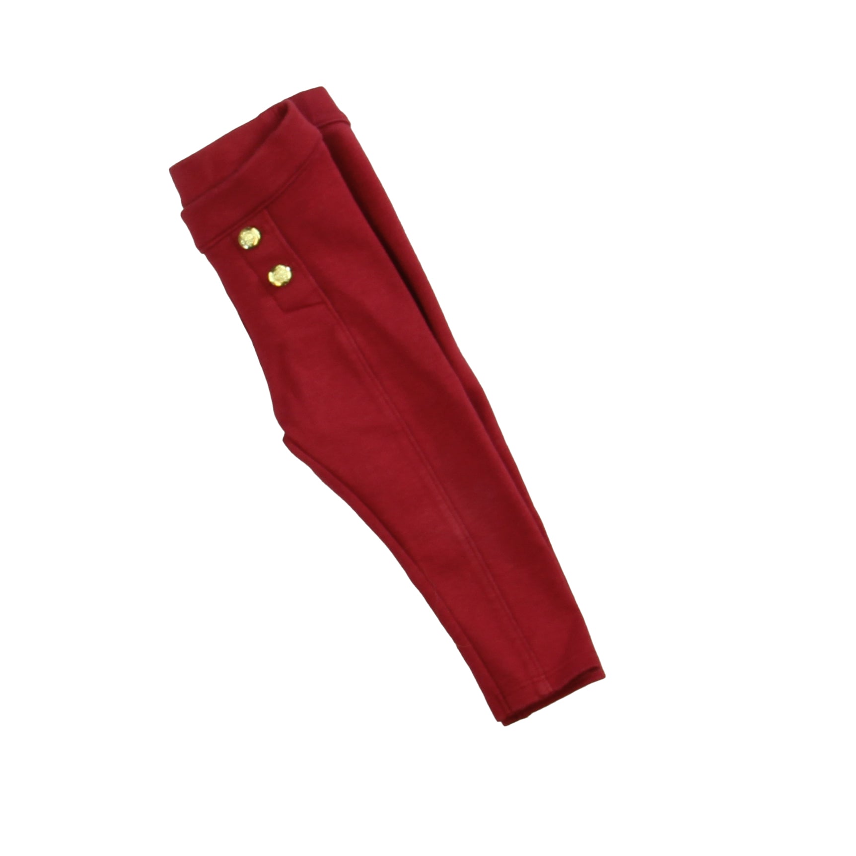 Janie and Jack Girls Maroon Leggings Size: 6-12 Months Maroon