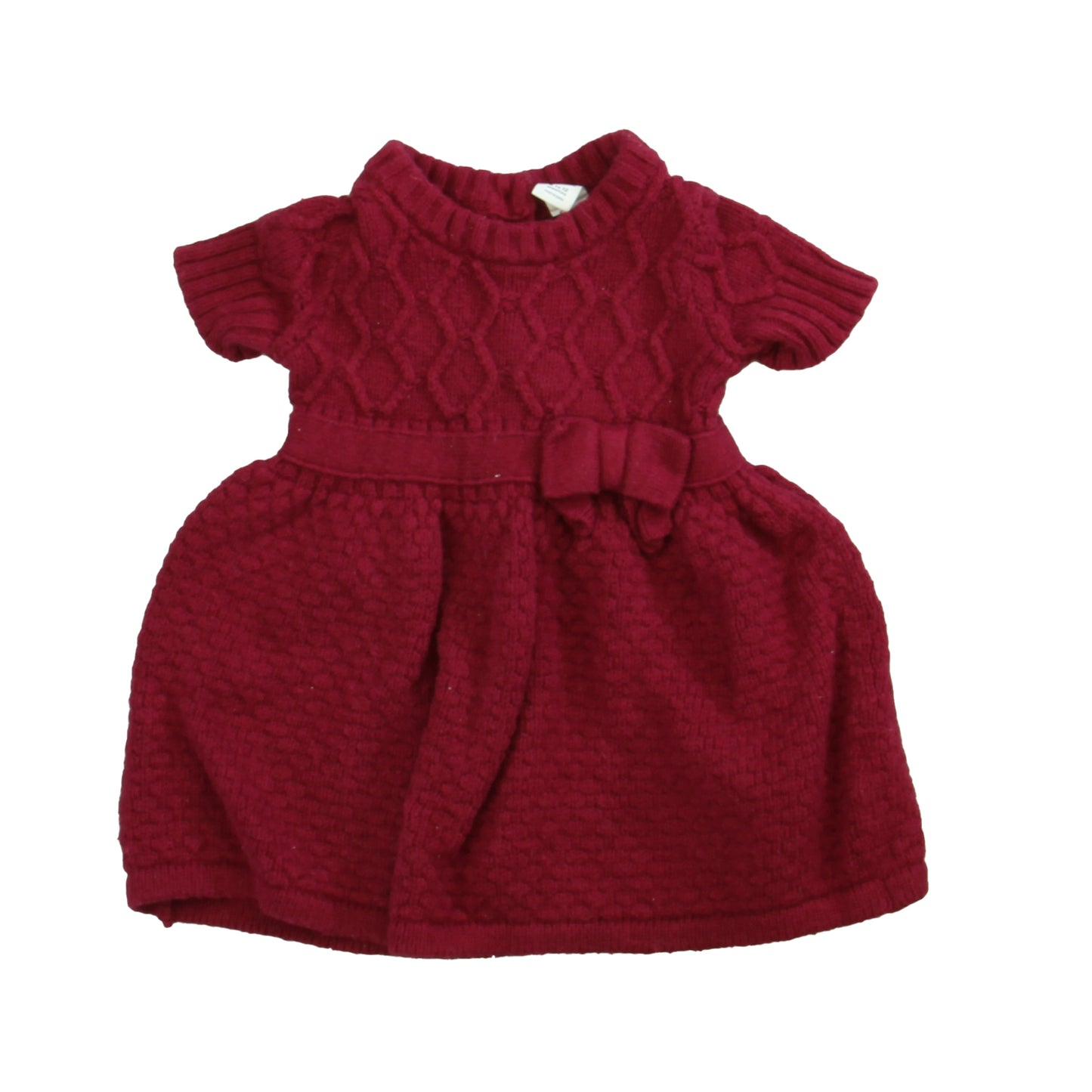 Janie and Jack Girls Maroon Dress Size: 6-12 Months Maroon
