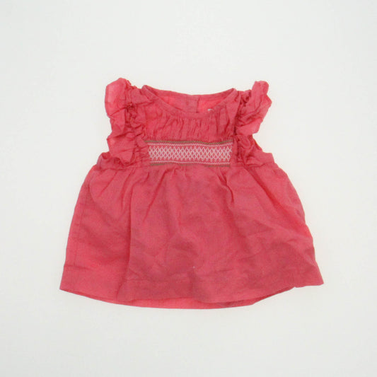 Janie and Jack Girls Pink Dress Size: 6-12 Months Pink