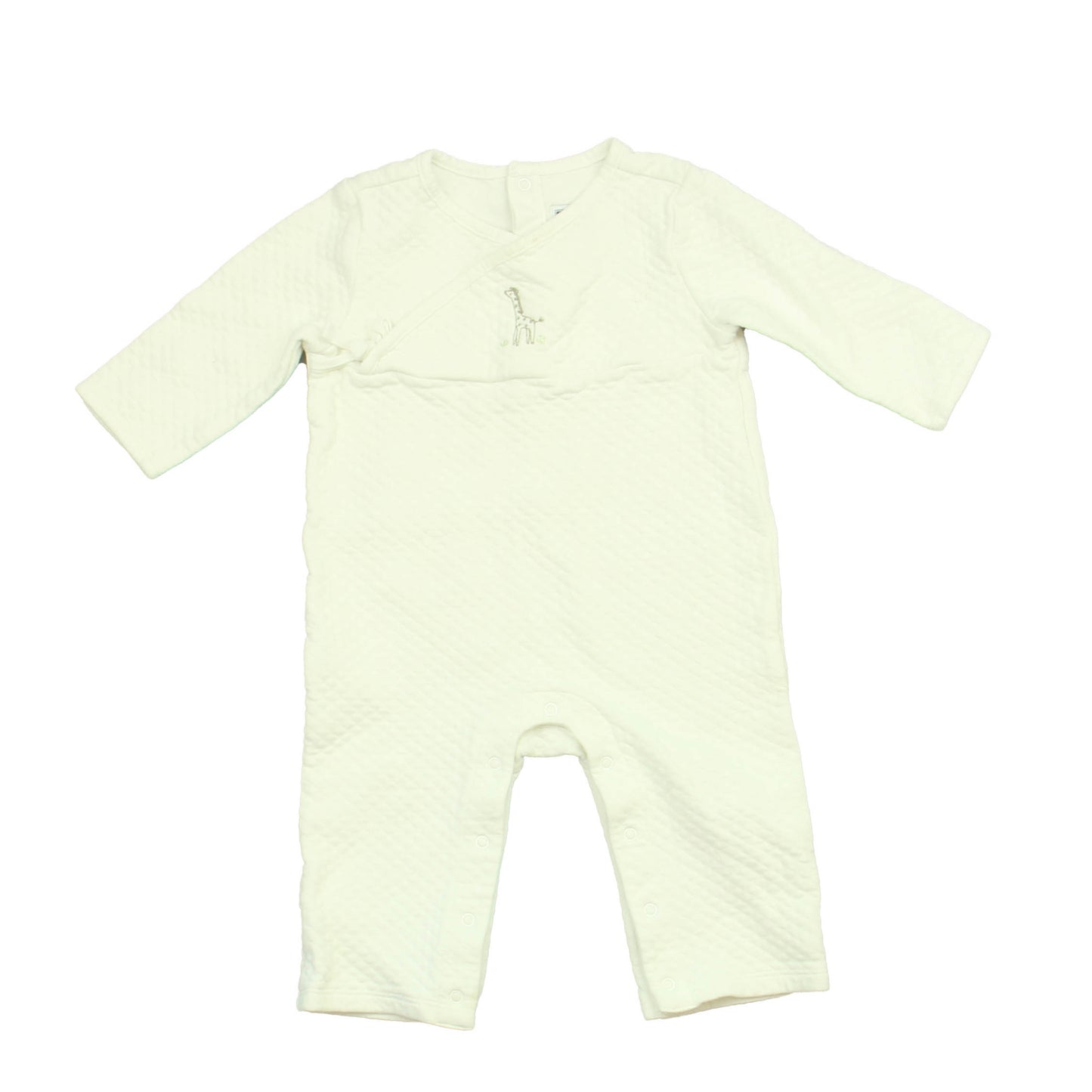 Janie and Jack Unisex White Long Sleeve Outfit Size: 6-12 Months White