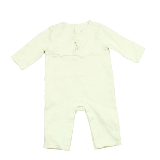 Janie and Jack Unisex White Long Sleeve Outfit Size: 6-12 Months White