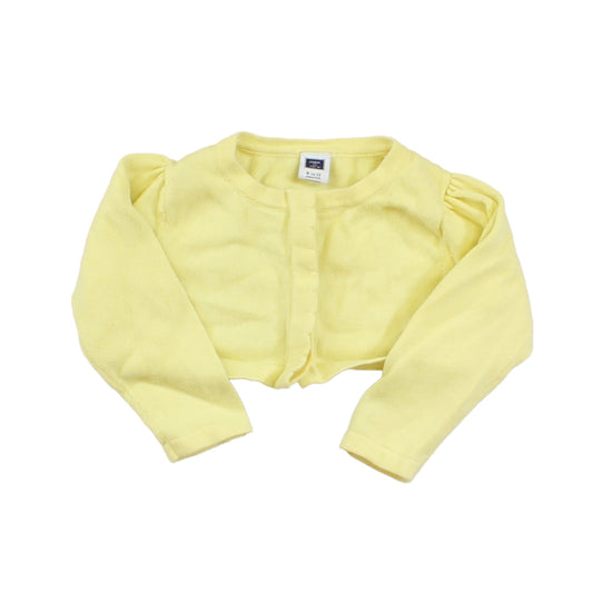 Janie and Jack Girls Yellow Cardigan Size: 6-12 Months Yellow
